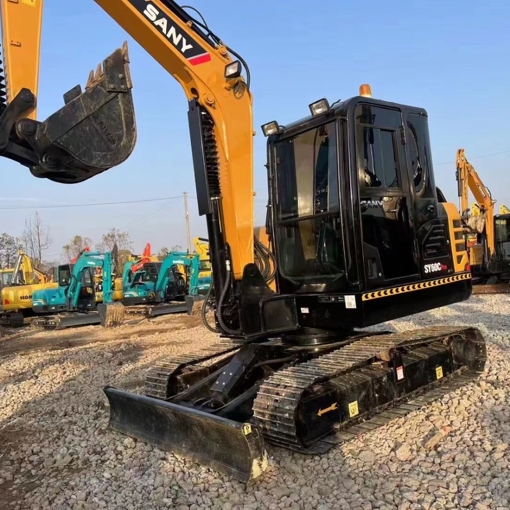 Sany 60 used excavators crawler backhoe 0.7m³